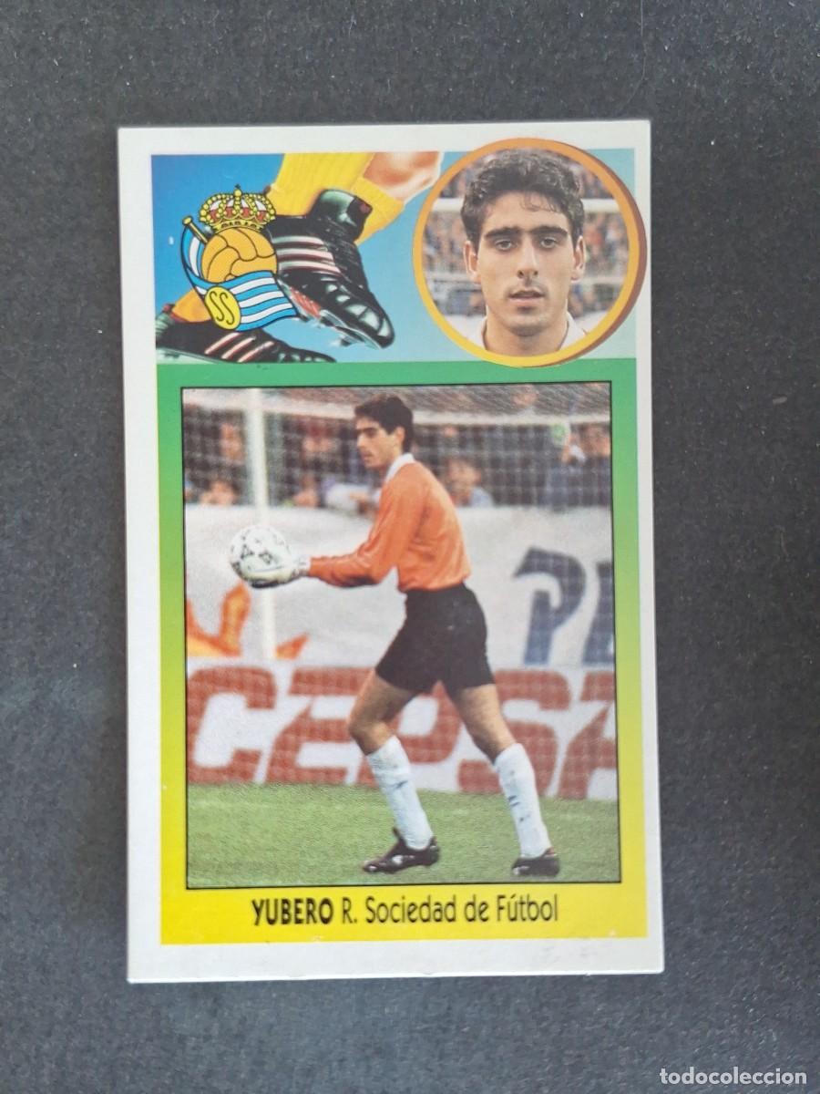 Fu&szlig;ball-Sticker: L3 YUBERO REAL SOCIEDAD LIGA ESTE 1993 1994 93 94 CARTON NUNCA PEGADO SIN PEGAR