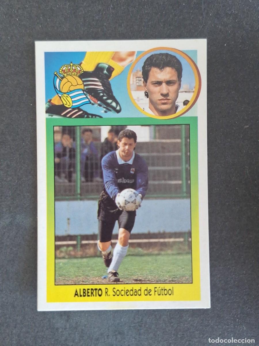Fu&szlig;ball-Sticker: L3 ALBERTO REAL SOCIEDAD LIGA ESTE 1993 1994 93 94 CARTON NUNCA PEGADO SIN PEGAR