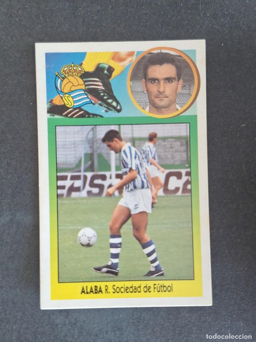 Fu&szlig;ball-Sticker: L3 ALABA REAL SOCIEDAD LIGA ESTE 1993 1994 93 94 CARTON NUNCA PEGADO SIN PEGAR