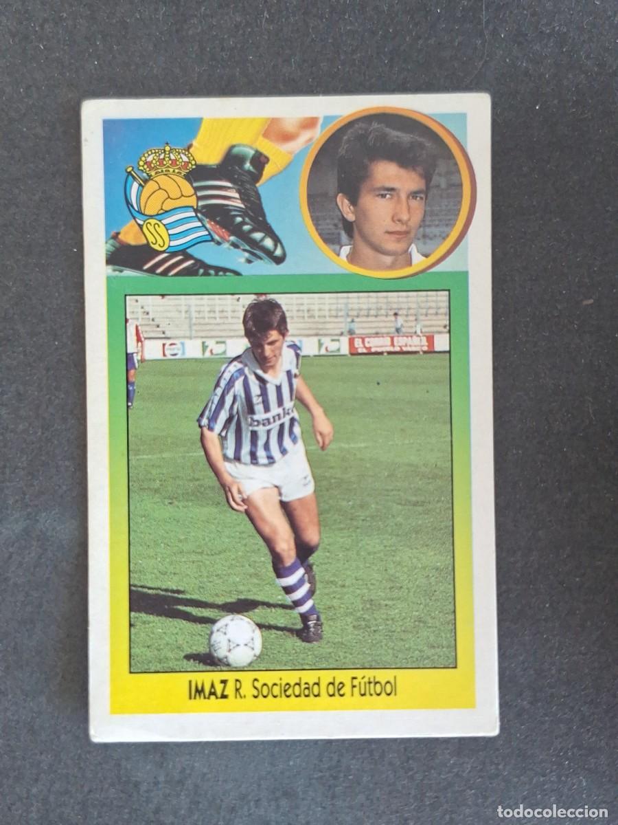 Cromos de f&uacute;tbol: L3 IMAZ REAL SOCIEDAD LIGA ESTE 1993 1994 93 94 CARTON NUNCA PEGADO SIN PEGAR