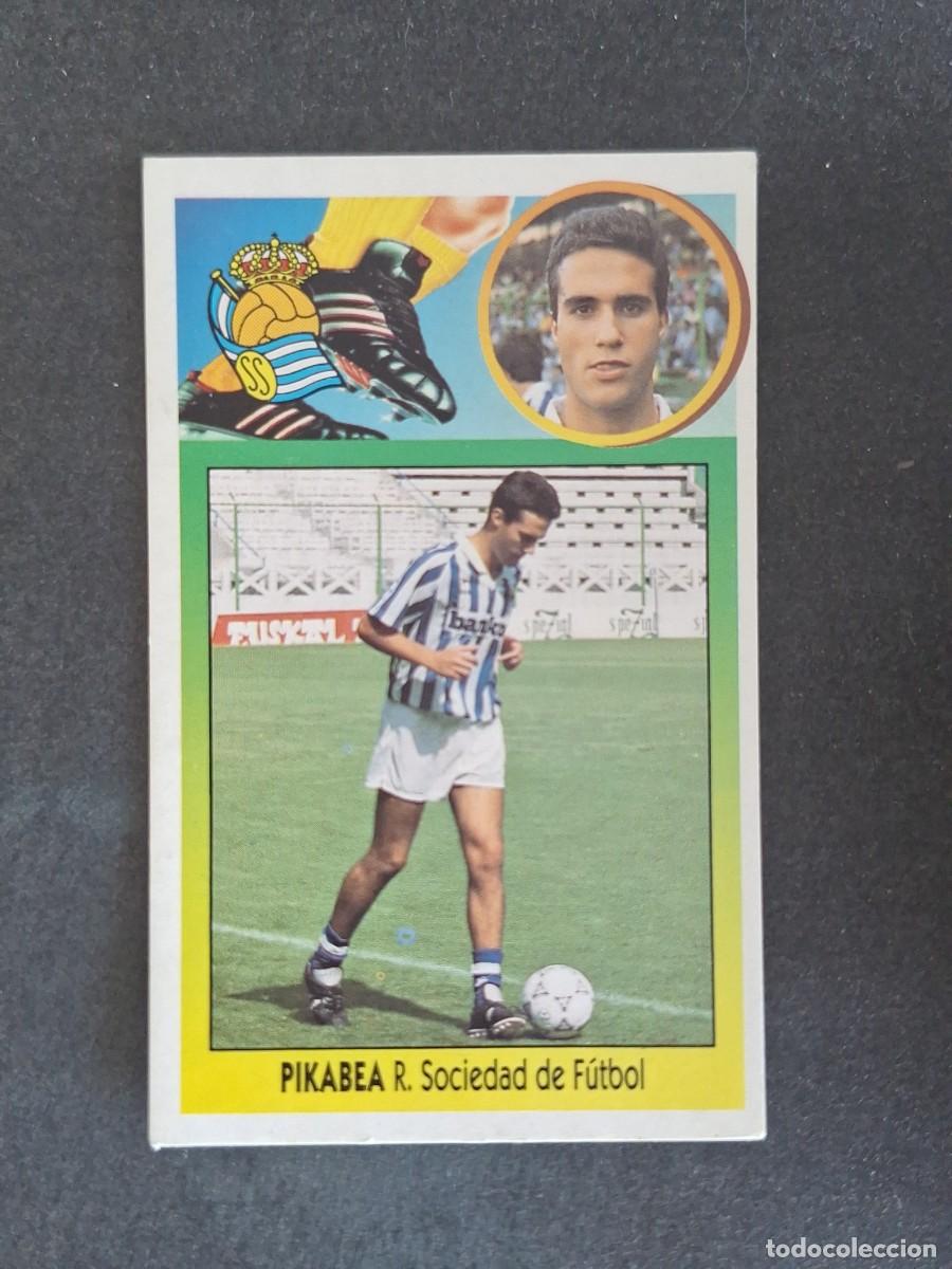 Cromos de f&uacute;tbol: L3 PIKABEA REAL SOCIEDAD LIGA ESTE 1993 1994 93 94 CARTON NUNCA PEGADO SIN PEGAR