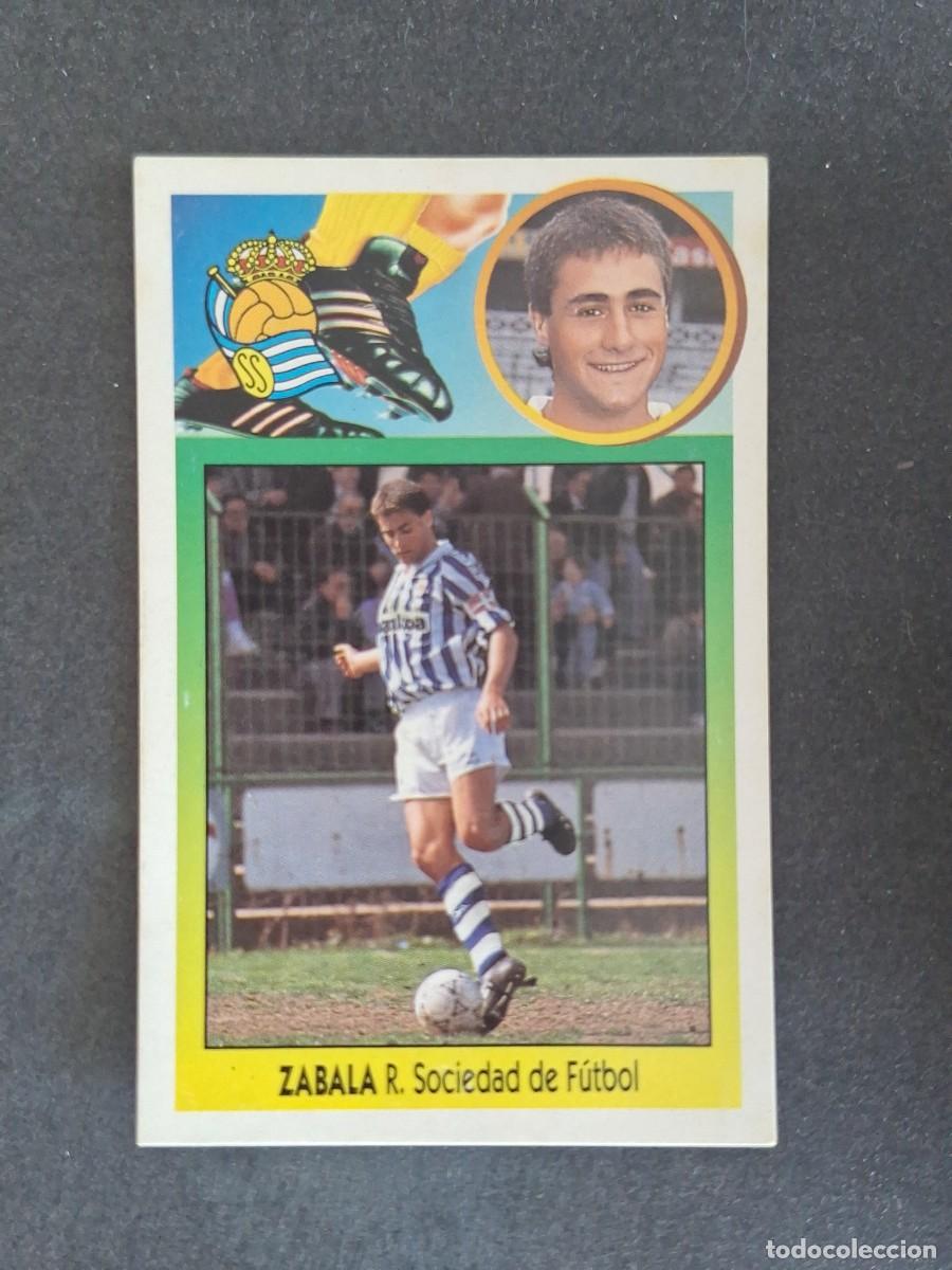 Cromos de f&uacute;tbol: L3 ZABALA REAL SOCIEDAD LIGA ESTE 1993 1994 93 94 CARTON NUNCA PEGADO SIN PEGAR