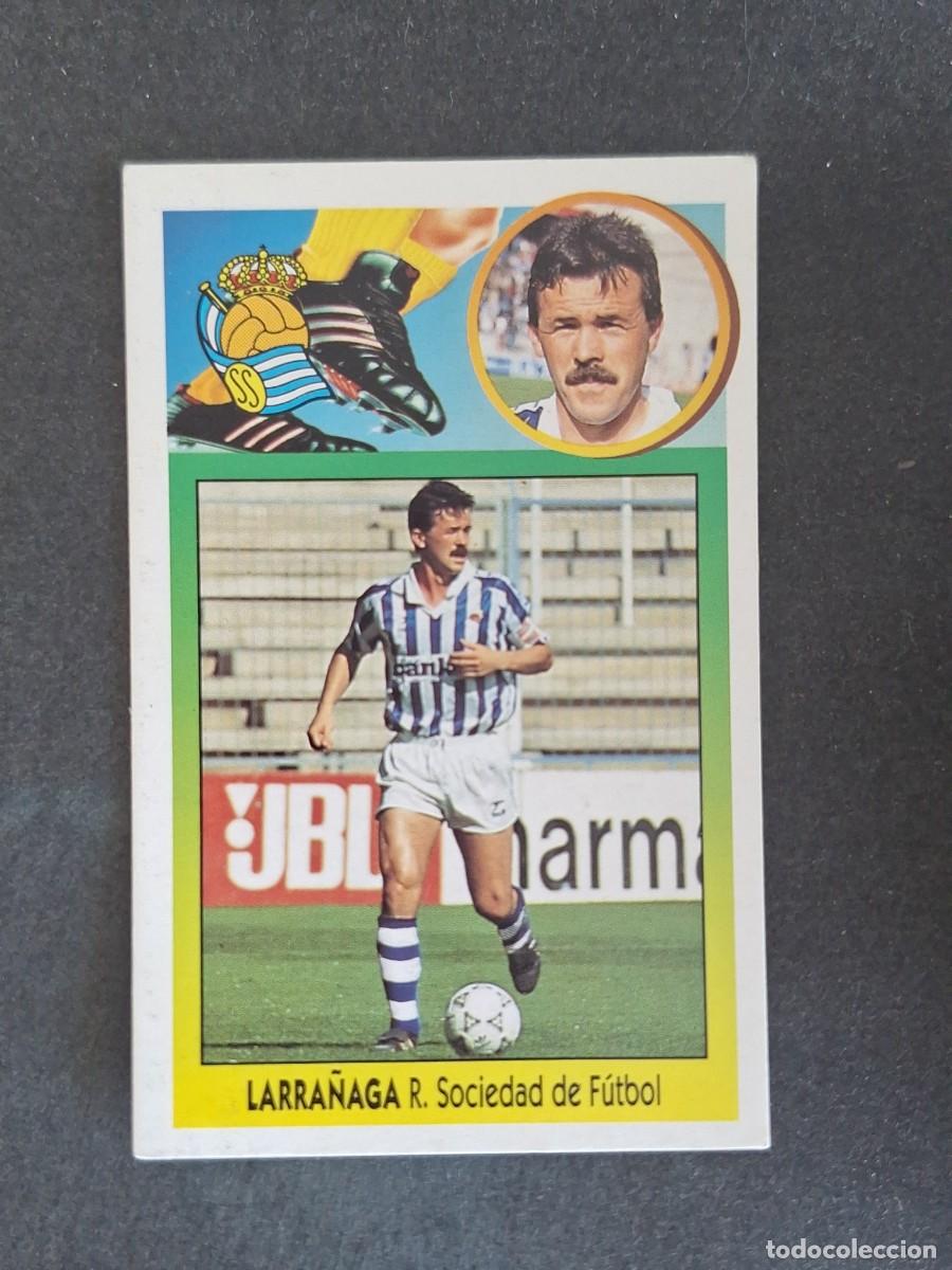 Cromos de f&uacute;tbol: L3 LARRA&Ntilde;AGA REAL SOCIEDAD LIGA ESTE 1993 1994 93 94 CARTON NUNCA PEGADO SIN PEGAR
