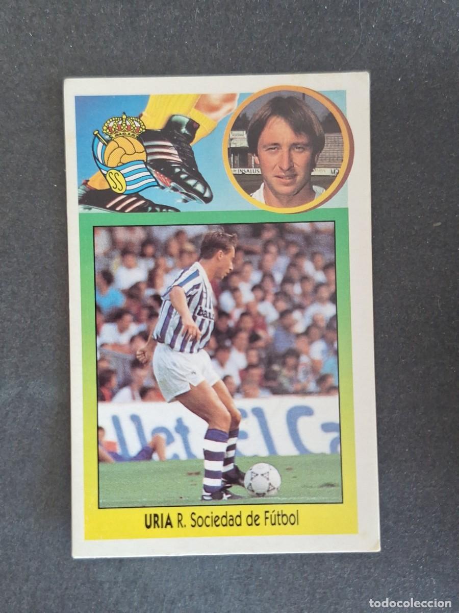 Cromos de f&uacute;tbol: L3 URIA REAL SOCIEDAD LIGA ESTE 1993 1994 93 94 CARTON NUNCA PEGADO SIN PEGAR