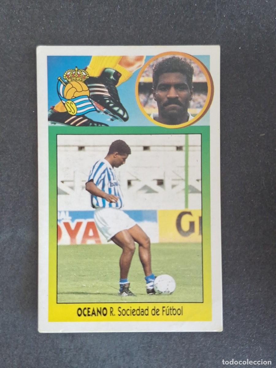 Cromos de f&uacute;tbol: L3 OCEANO REAL SOCIEDAD LIGA ESTE 1993 1994 93 94 CARTON NUNCA PEGADO SIN PEGAR