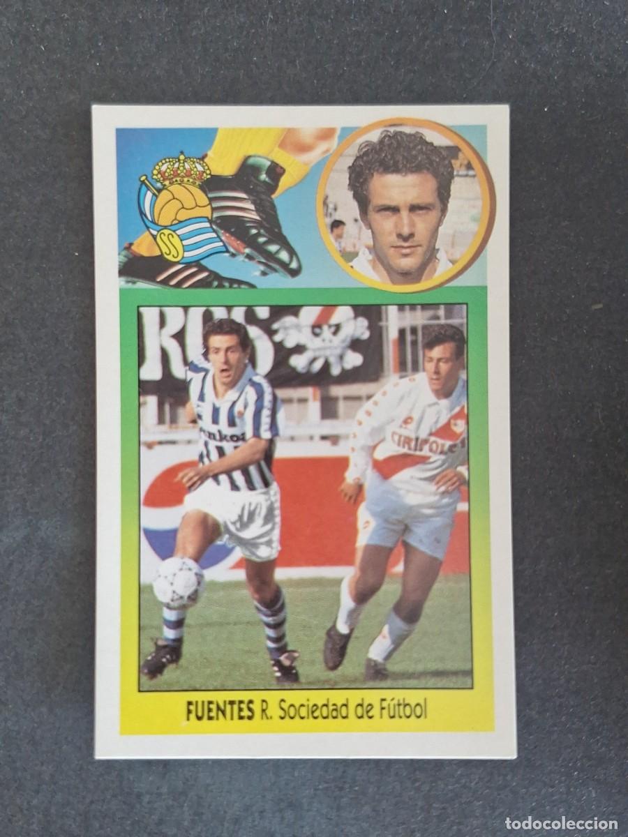 Cromos de f&uacute;tbol: L3 FUENTES REAL SOCIEDAD LIGA ESTE 1993 1994 93 94 CARTON NUNCA PEGADO SIN PEGAR