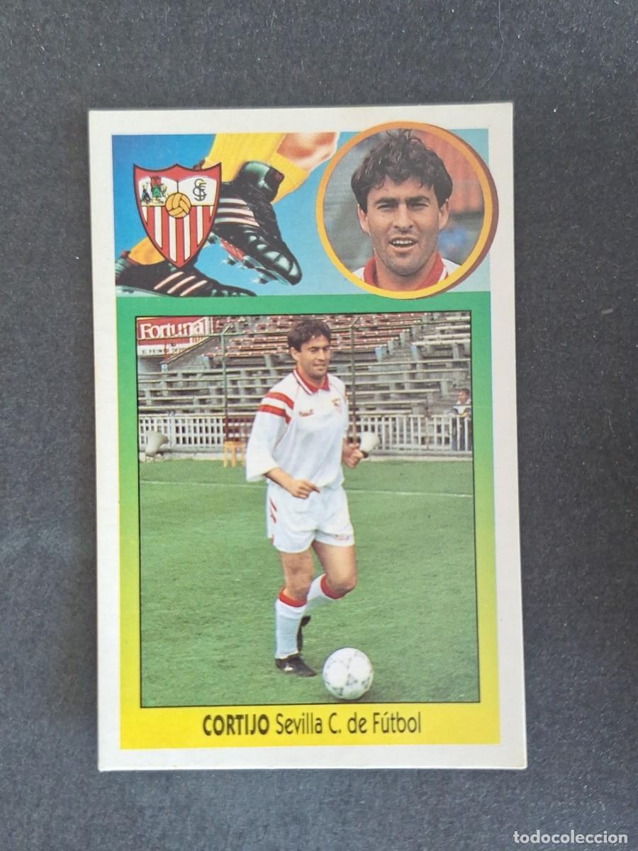 Cromos de f&uacute;tbol: L3 CORTIJO SEVILLA C. F. LIGA ESTE 1993 1994 93 94 CARTON NUNCA PEGADO SIN PEGAR