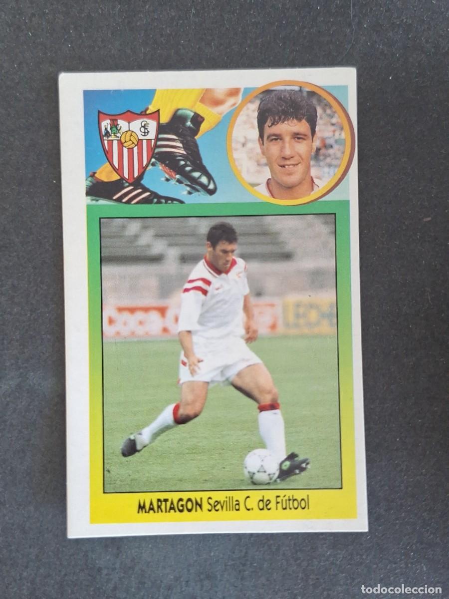 Cromos de f&uacute;tbol: L3 MARTAGON SEVILLA C. F. LIGA ESTE 1993 1994 93 94 CARTON NUNCA PEGADO SIN PEGAR