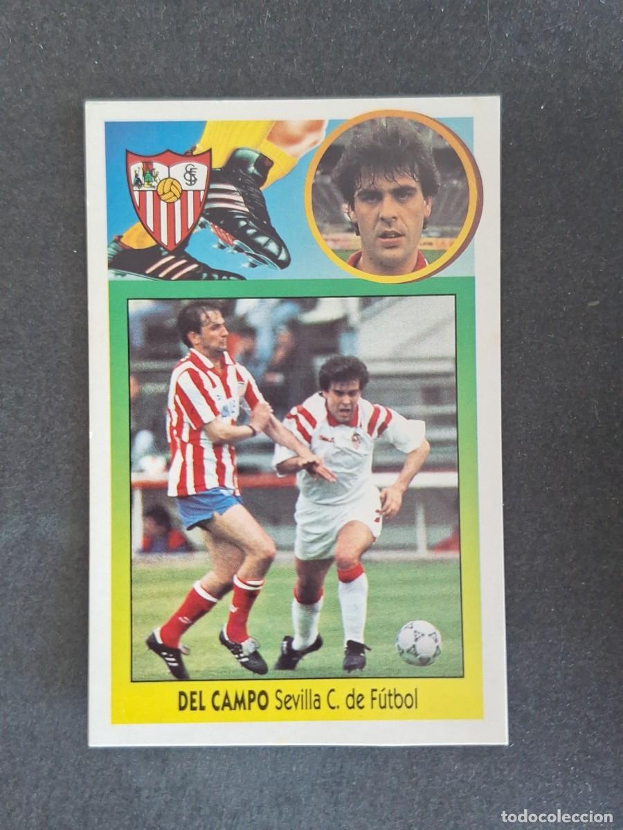 Cromos de f&uacute;tbol: L3 DEL CAMPO SEVILLA C. F. LIGA ESTE 1993 1994 93 94 CARTON NUNCA PEGADO SIN PEGAR