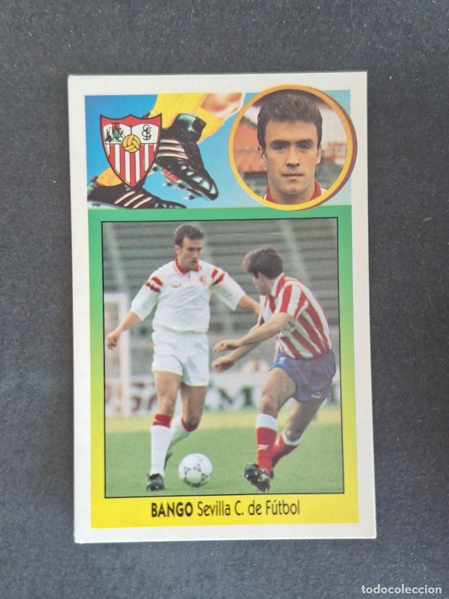 Cromos de f&uacute;tbol: L3 BANGO SEVILLA C. F. LIGA ESTE 1993 1994 93 94 CARTON NUNCA PEGADO SIN PEGAR