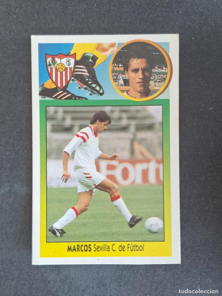 Cromos de f&uacute;tbol: L3 MARCOS SEVILLA C. F. LIGA ESTE 1993 1994 93 94 CARTON NUNCA PEGADO SIN PEGAR