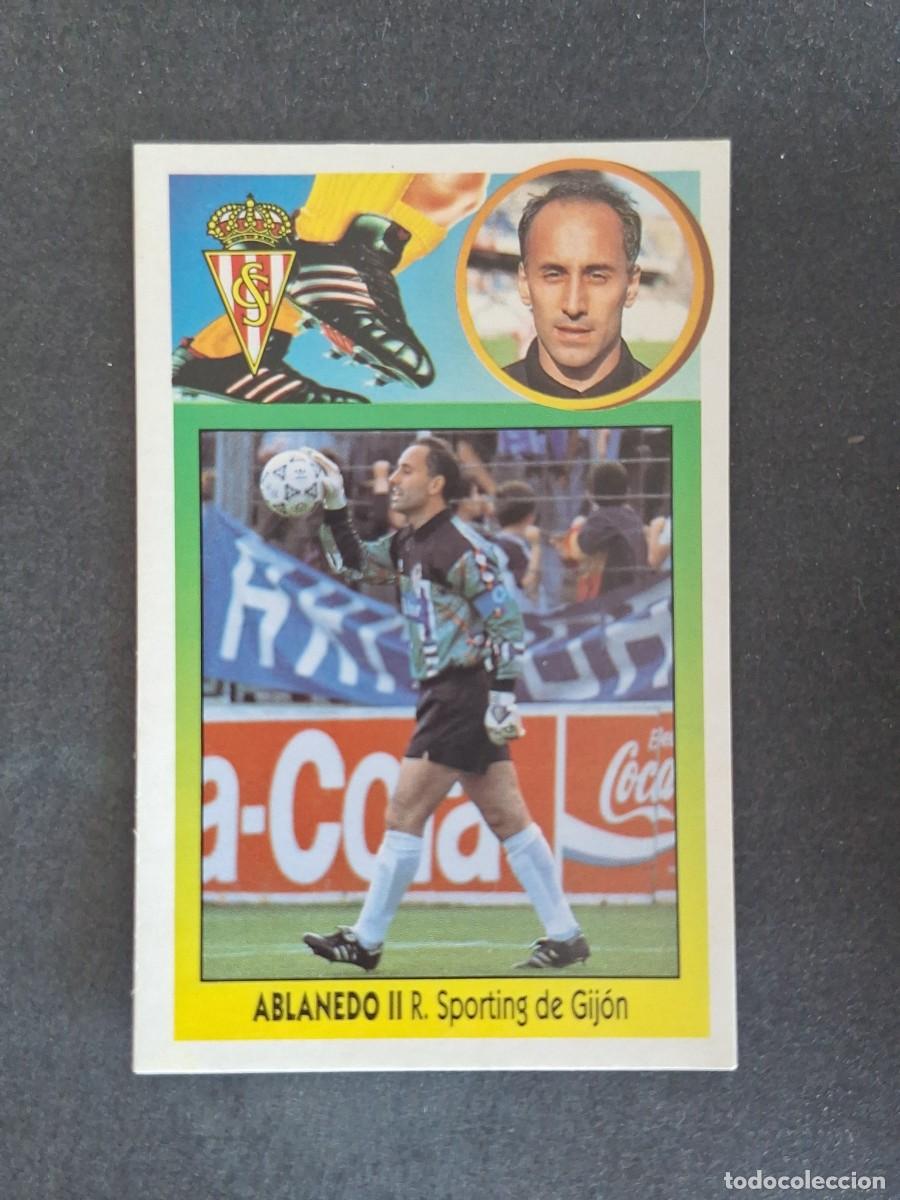 Cromos de f&uacute;tbol: L3 ABLANEDO II SPORTING DE GIJON LIGA ESTE 1993 1994 93 94 CARTON NUNCA PEGADO SIN PEGAR
