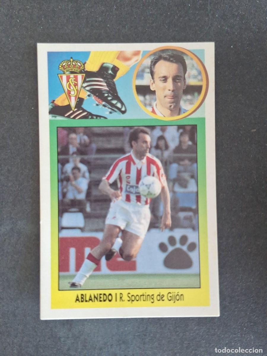 Cromos de f&uacute;tbol: L3 ABLANEDO I SPORTING DE GIJON LIGA ESTE 1993 1994 93 94 CARTON NUNCA PEGADO SIN PEGAR