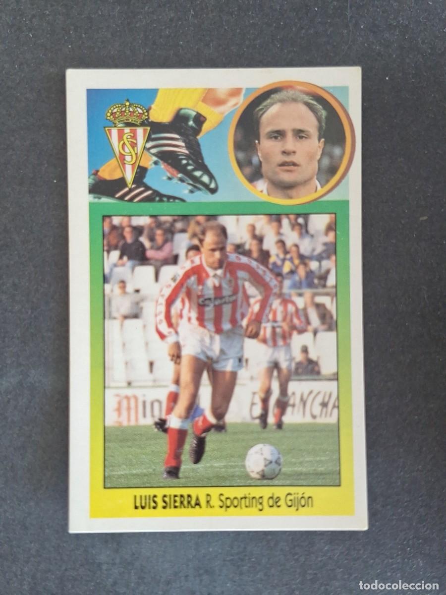 Cromos de f&uacute;tbol: L3 LUIS SIERRA SPORTING DE GIJON LIGA ESTE 1993 1994 93 94 CARTON NUNCA PEGADO SIN PEGAR
