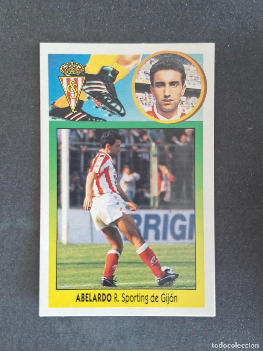 Cromos de f&uacute;tbol: L3 ABELARDO SPORTING DE GIJON LIGA ESTE 1993 1994 93 94 CARTON NUNCA PEGADO SIN PEGAR