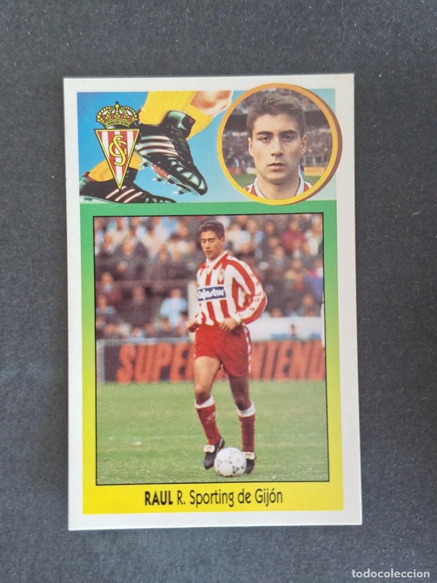 Cromos de f&uacute;tbol: L3 RAUL SPORTING DE GIJON LIGA ESTE 1993 1994 93 94 CARTON NUNCA PEGADO SIN PEGAR