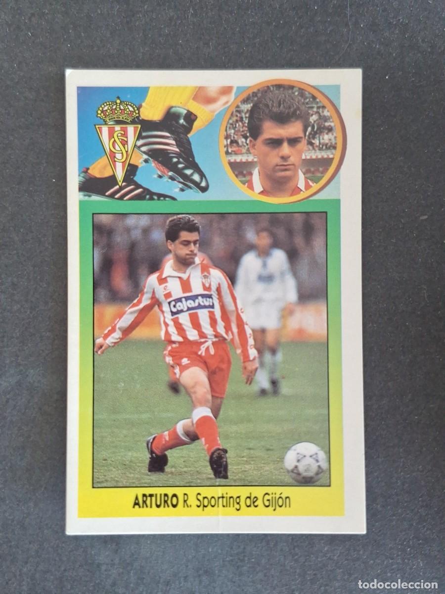 Cromos de f&uacute;tbol: L3 ARTURO SPORTING DE GIJON LIGA ESTE 1993 1994 93 94 CARTON NUNCA PEGADO SIN PEGAR