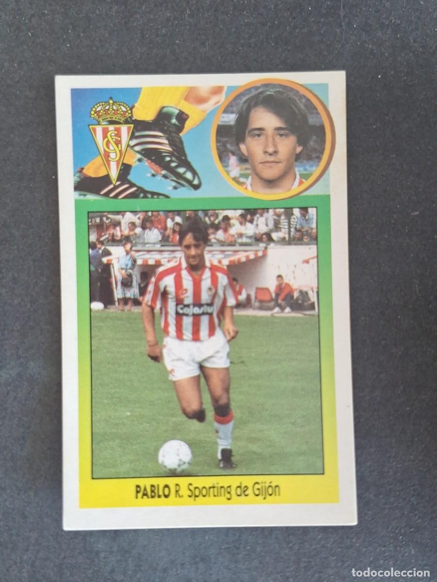 Cromos de f&uacute;tbol: L3 PABLO SPORTING DE GIJON LIGA ESTE 1993 1994 93 94 CARTON NUNCA PEGADO SIN PEGAR