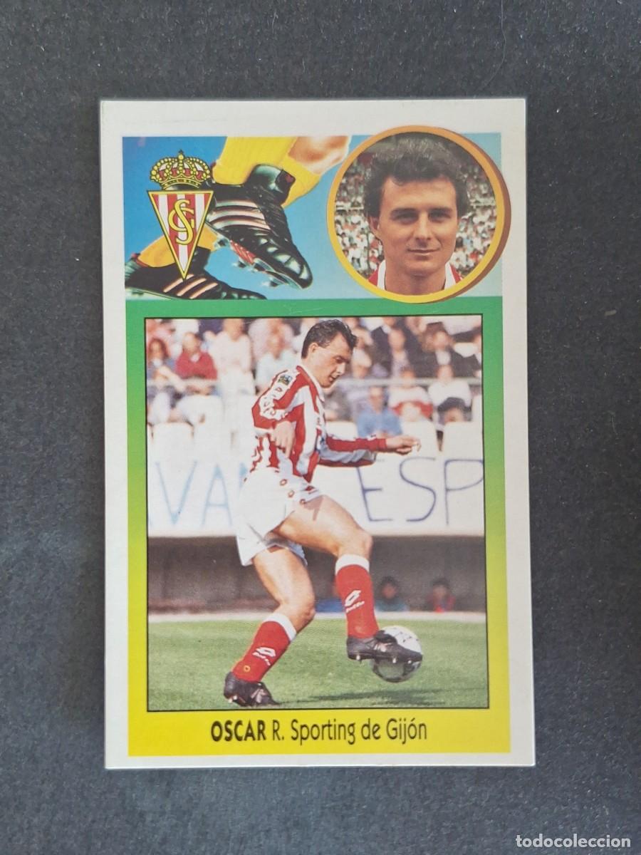 Cromos de f&uacute;tbol: L3 OSCAR SPORTING DE GIJON LIGA ESTE 1993 1994 93 94 CARTON NUNCA PEGADO SIN PEGAR