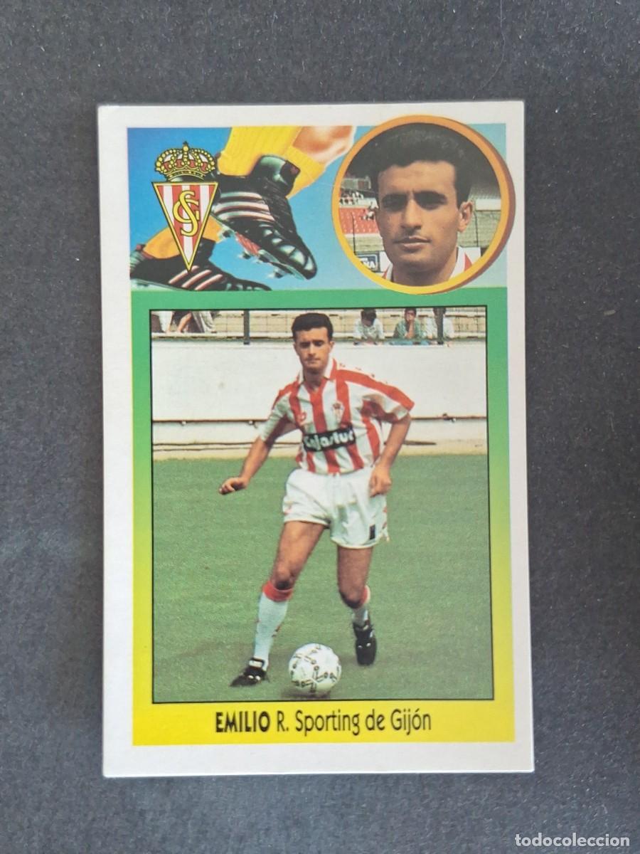 Cromos de f&uacute;tbol: L3 EMILIO SPORTING DE GIJON LIGA ESTE 1993 1994 93 94 CARTON NUNCA PEGADO SIN PEGAR
