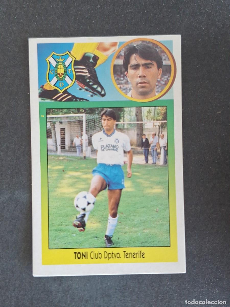 Cromos de f&uacute;tbol: L3 TONI C. D. TENERIFE LIGA ESTE 1993 1994 93 94 CARTON NUNCA PEGADO SIN PEGAR