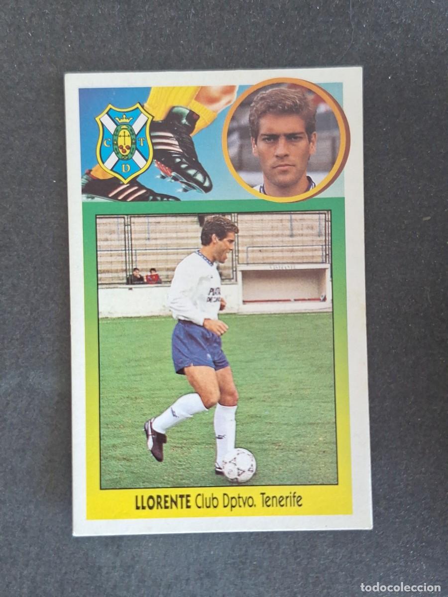 Cromos de f&uacute;tbol: L3 LLORENTE C. D. TENERIFE LIGA ESTE 1993 1994 93 94 CARTON NUNCA PEGADO SIN PEGAR