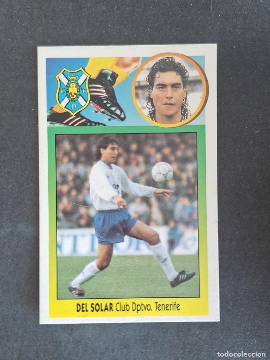 Cromos de f&uacute;tbol: L3 DEL SOLAR C. D. TENERIFE LIGA ESTE 1993 1994 93 94 CARTON NUNCA PEGADO SIN PEGAR