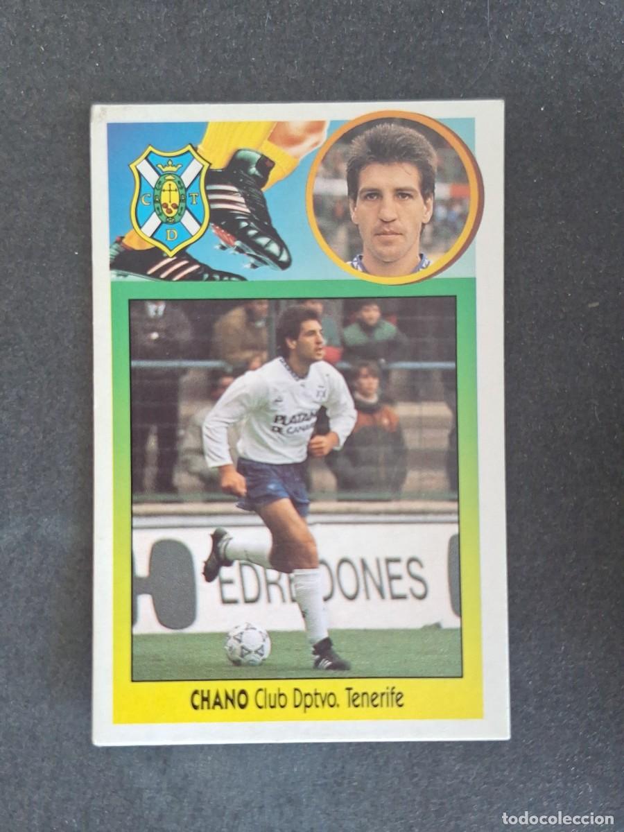 Cromos de f&uacute;tbol: L3 CHANO C. D. TENERIFE LIGA ESTE 1993 1994 93 94 CARTON NUNCA PEGADO SIN PEGAR