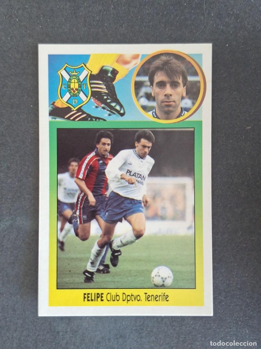 Cromos de f&uacute;tbol: L3 FELIPE C. D. TENERIFE LIGA ESTE 1993 1994 93 94 CARTON NUNCA PEGADO SIN PEGAR
