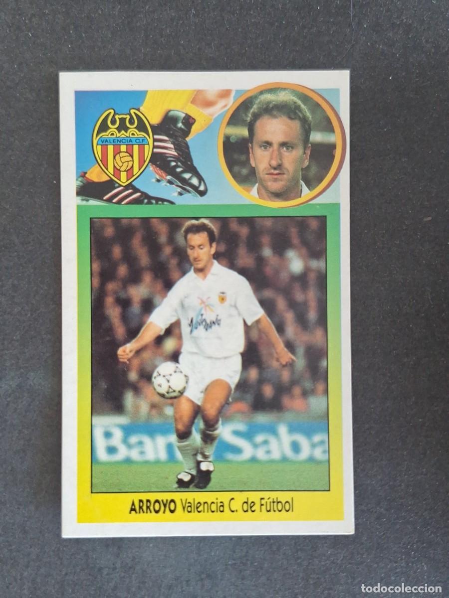 Cromos de f&uacute;tbol: L3 ARROYO VALENCIA C. F. LIGA ESTE 1993 1994 93 94 CARTON NUNCA PEGADO SIN PEGAR