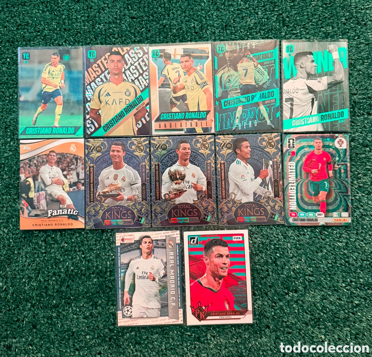 Cromos de f&uacute;tbol: Lote de cartas Cristiano Ronaldo