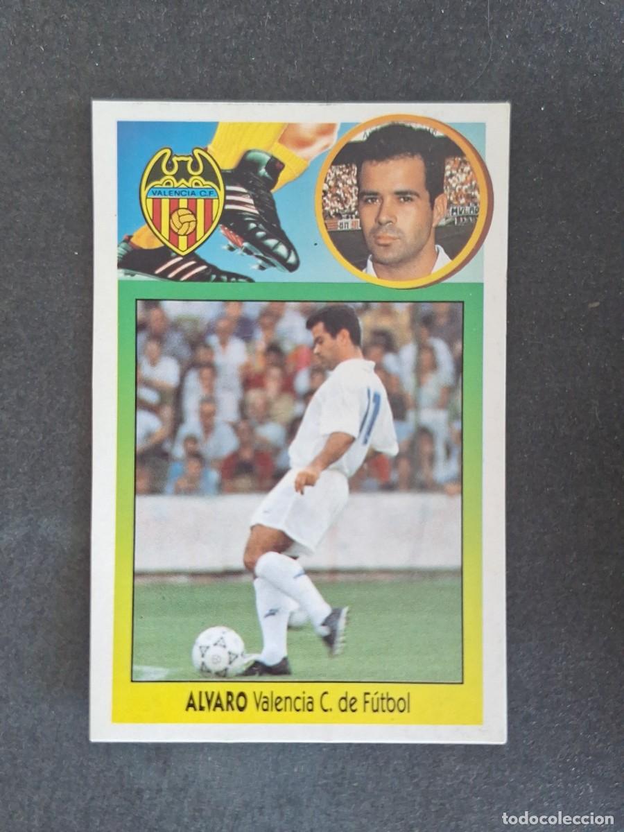 Cromos de f&uacute;tbol: L3 ALVARO VALENCIA C. F. LIGA ESTE 1993 1994 93 94 CARTON NUNCA PEGADO SIN PEGAR