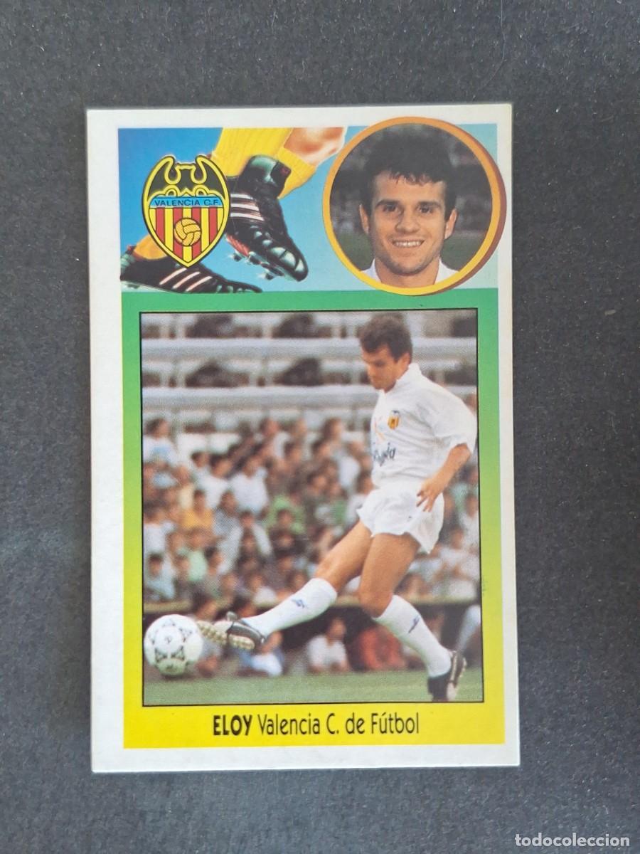 Cromos de f&uacute;tbol: L3 ELOY VALENCIA C. F. LIGA ESTE 1993 1994 93 94 CARTON NUNCA PEGADO SIN PEGAR