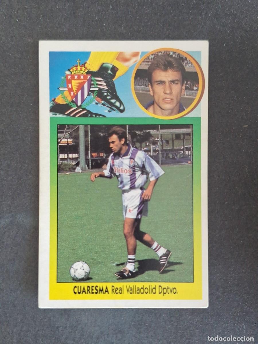 Cromos de f&uacute;tbol: L3 CUARESMA REAL VALLADOLID LIGA ESTE 1993 1994 93 94 CARTON NUNCA PEGADO SIN PEGAR
