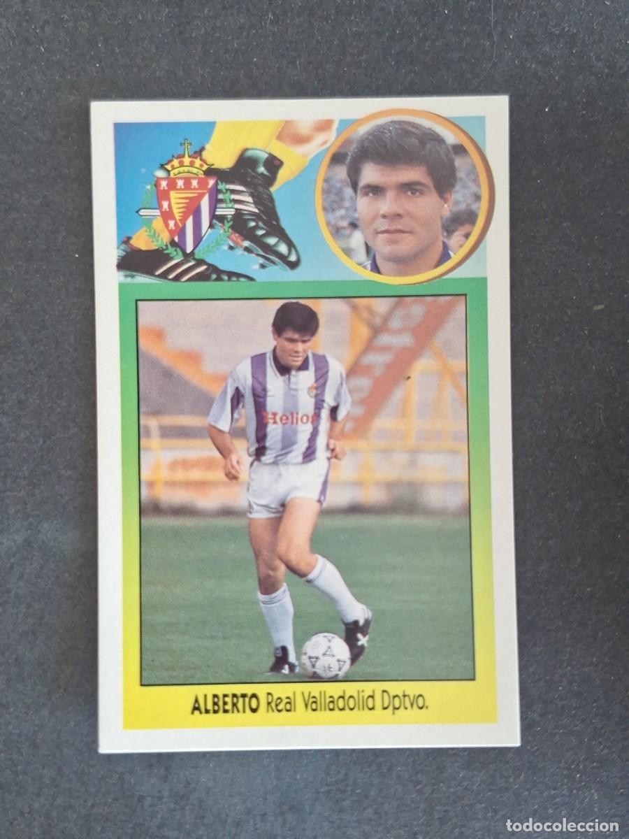 Cromos de f&uacute;tbol: L3 ALBERTO REAL VALLADOLID LIGA ESTE 1993 1994 93 94 CARTON NUNCA PEGADO SIN PEGAR