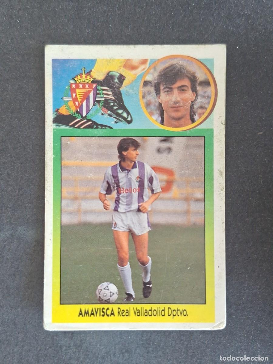 Cromos de f&uacute;tbol: L3 AMAVISCA REAL VALLADOLID LIGA ESTE 1993 1994 93 94 CARTON NUNCA PEGADO SIN PEGAR