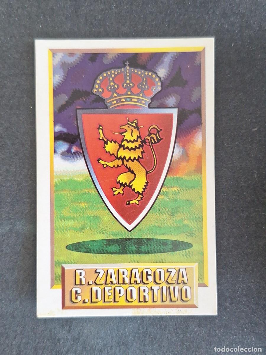 Cromos de f&uacute;tbol: L3 ESCUDO REAL ZARAGOZA LIGA ESTE 1993 1994 93 94 CARTON NUNCA PEGADO SIN PEGAR