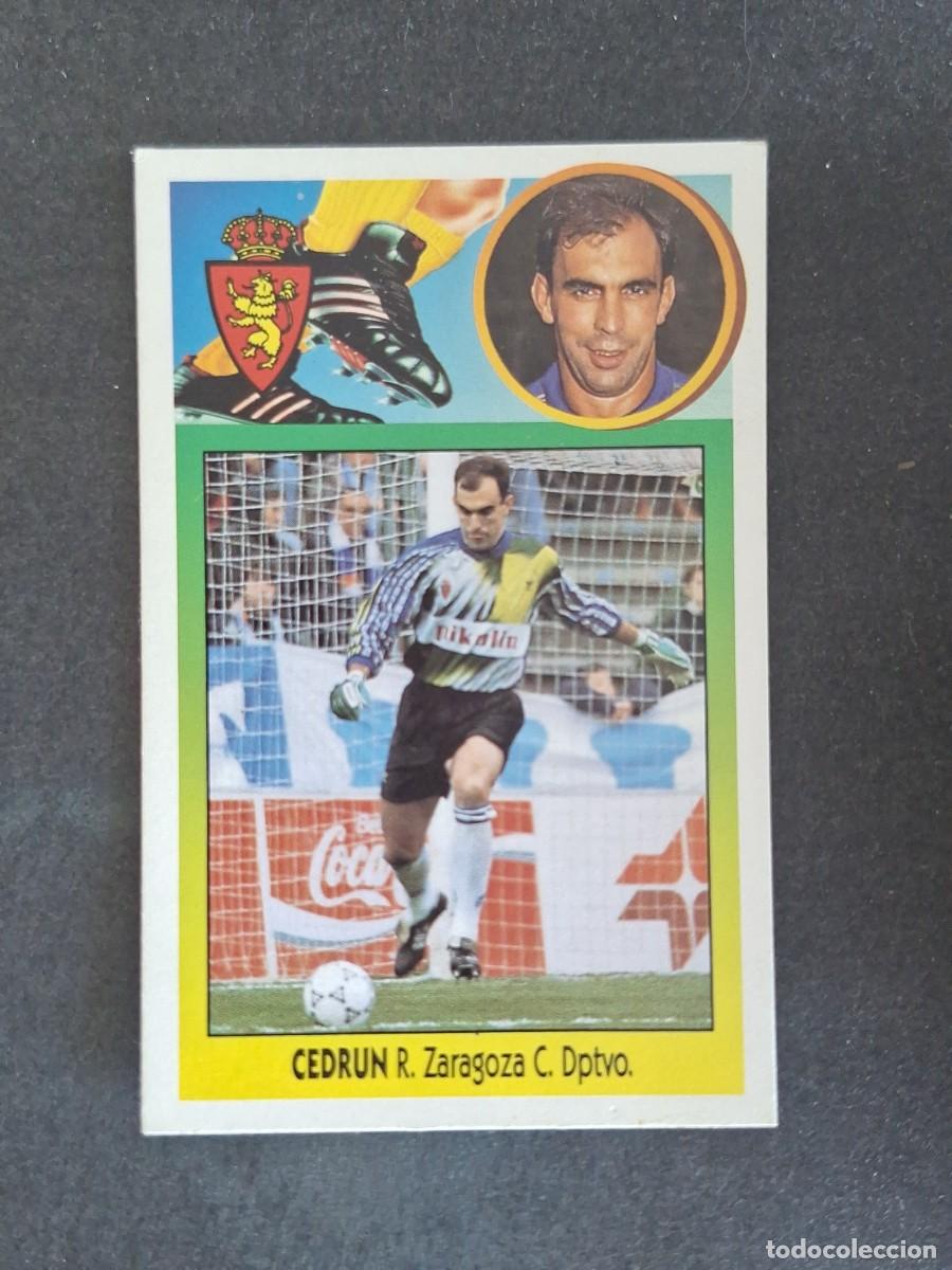 Cromos de f&uacute;tbol: L3 CEDRUN REAL ZARAGOZA LIGA ESTE 1993 1994 93 94 CARTON NUNCA PEGADO SIN PEGAR