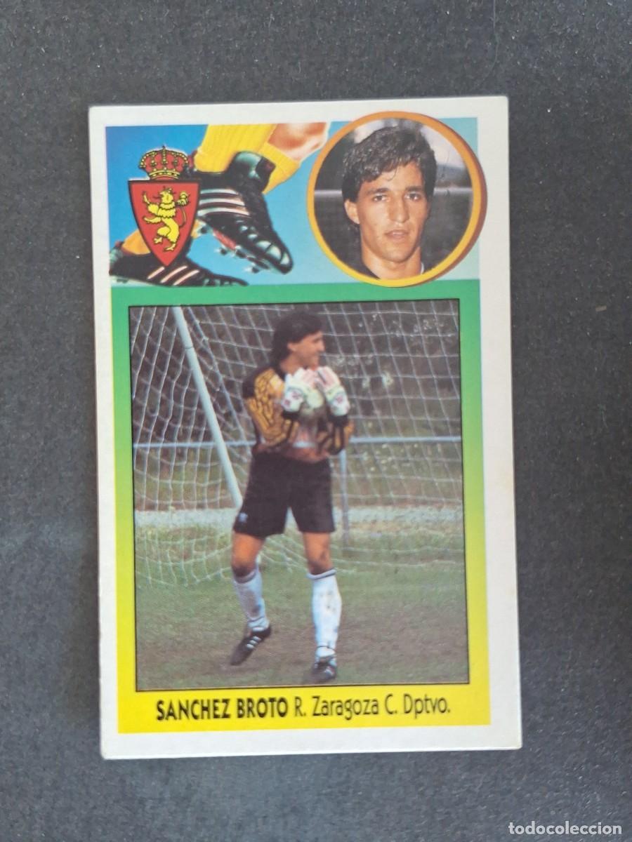 Cromos de f&uacute;tbol: L3 SANCHEZ BROTO REAL ZARAGOZA LIGA ESTE 1993 1994 93 94 CARTON NUNCA PEGADO SIN PEGAR