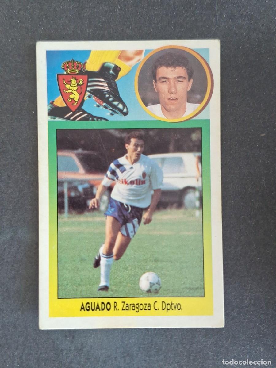 Cromos de f&uacute;tbol: L3 AGUADO REAL ZARAGOZA LIGA ESTE 1993 1994 93 94 CARTON NUNCA PEGADO SIN PEGAR