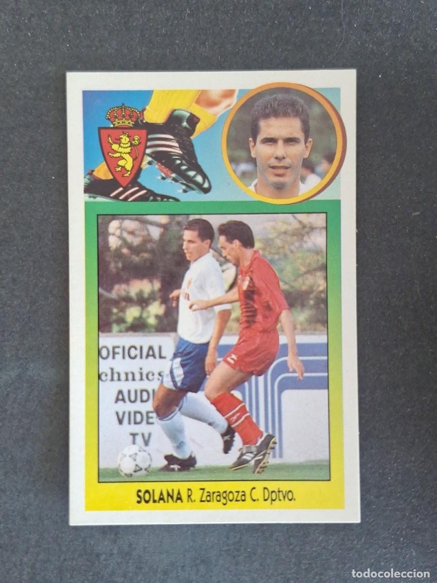 Cromos de f&uacute;tbol: L3 SOLANA REAL ZARAGOZA LIGA ESTE 1993 1994 93 94 CARTON NUNCA PEGADO SIN PEGAR