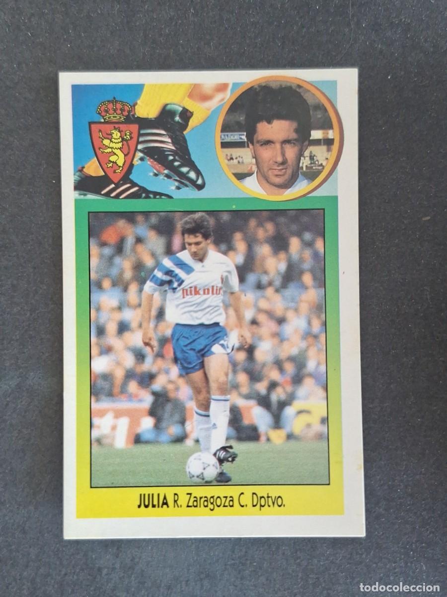 Cromos de f&uacute;tbol: L3 JULIA REAL ZARAGOZA LIGA ESTE 1993 1994 93 94 CARTON NUNCA PEGADO SIN PEGAR
