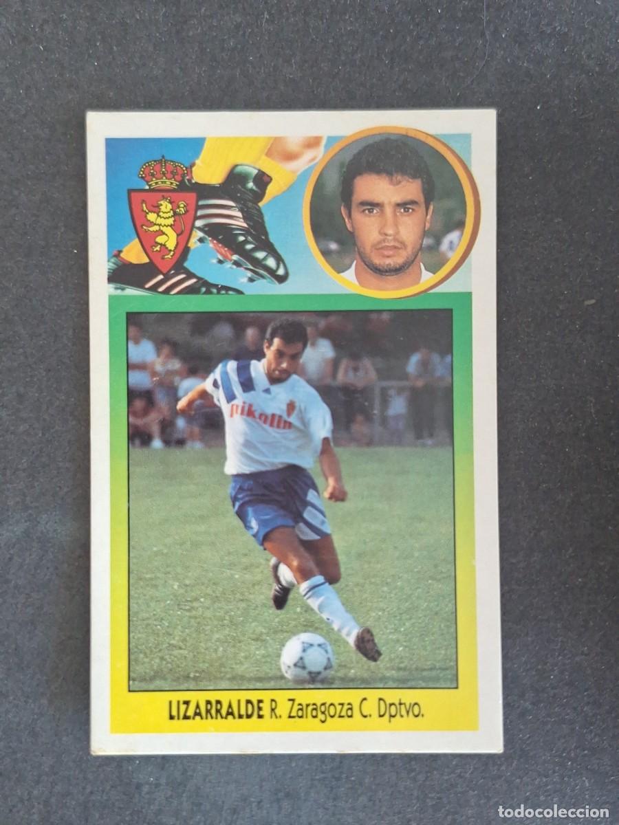 Cromos de f&uacute;tbol: L3 LIZARRALDE REAL ZARAGOZA LIGA ESTE 1993 1994 93 94 CARTON NUNCA PEGADO SIN PEGAR