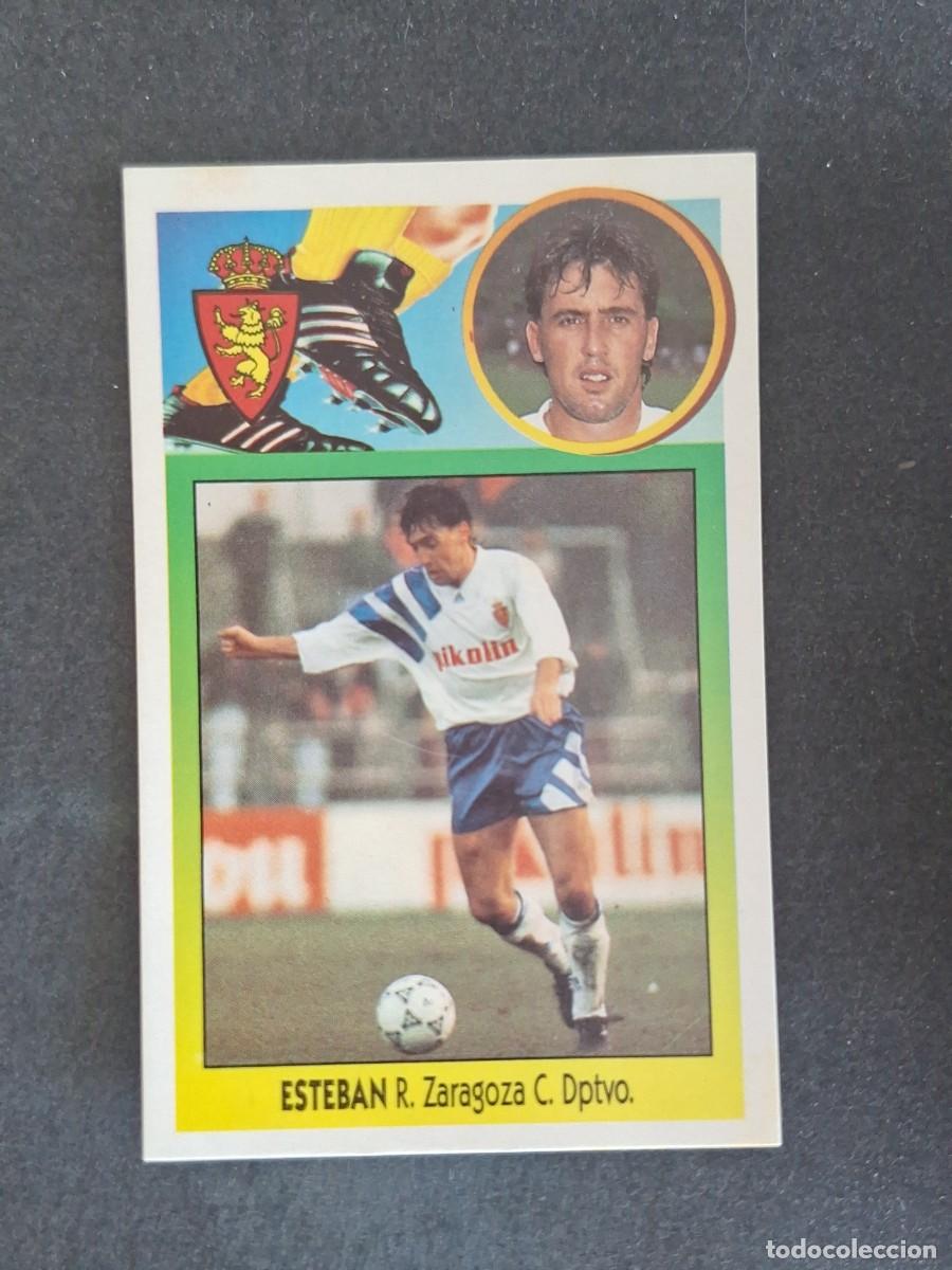 Cromos de f&uacute;tbol: L3 ESTEBAN REAL ZARAGOZA LIGA ESTE 1993 1994 93 94 CARTON NUNCA PEGADO SIN PEGAR