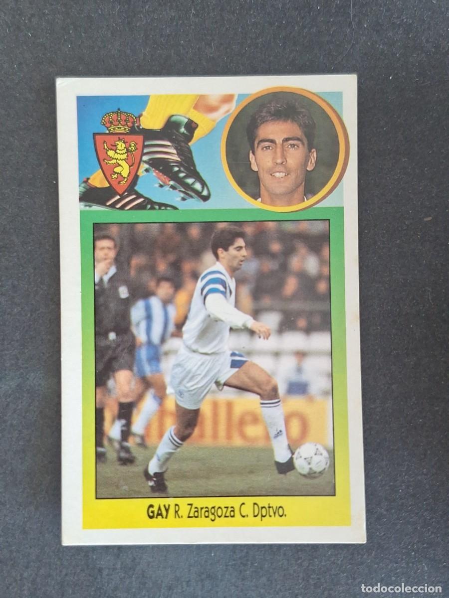Cromos de f&uacute;tbol: L3 GAY REAL ZARAGOZA LIGA ESTE 1993 1994 93 94 CARTON NUNCA PEGADO SIN PEGAR