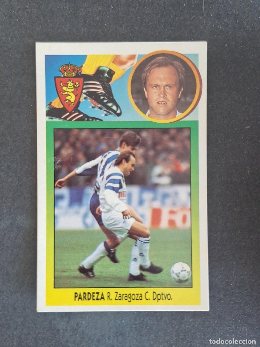 Cromos de f&uacute;tbol: L3 PARDEZA REAL ZARAGOZA LIGA ESTE 1993 1994 93 94 CARTON NUNCA PEGADO SIN PEGAR