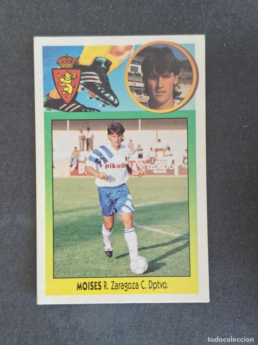 Cromos de f&uacute;tbol: L3 MOISES REAL ZARAGOZA LIGA ESTE 1993 1994 93 94 CARTON NUNCA PEGADO SIN PEGAR