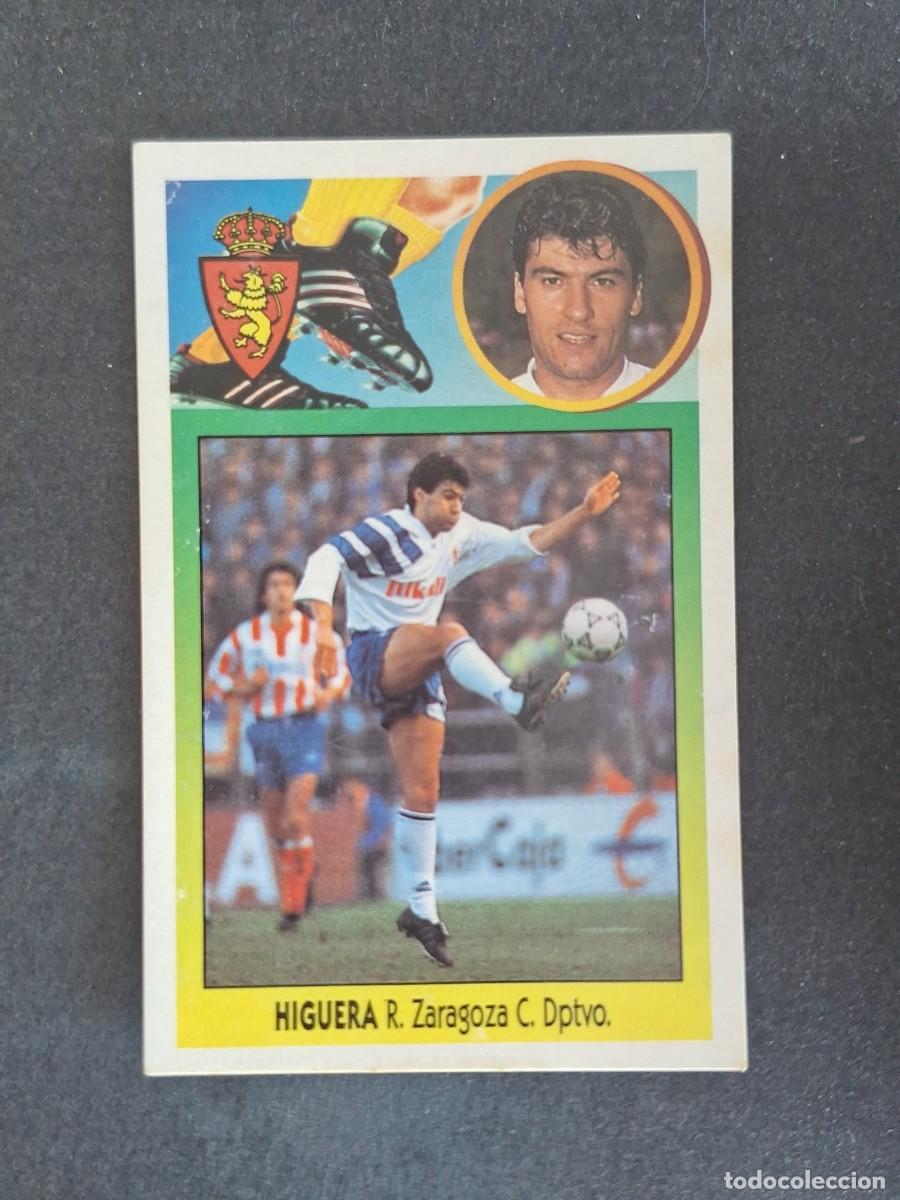 Cromos de f&uacute;tbol: L3 HIGUERA REAL ZARAGOZA LIGA ESTE 1993 1994 93 94 CARTON NUNCA PEGADO SIN PEGAR