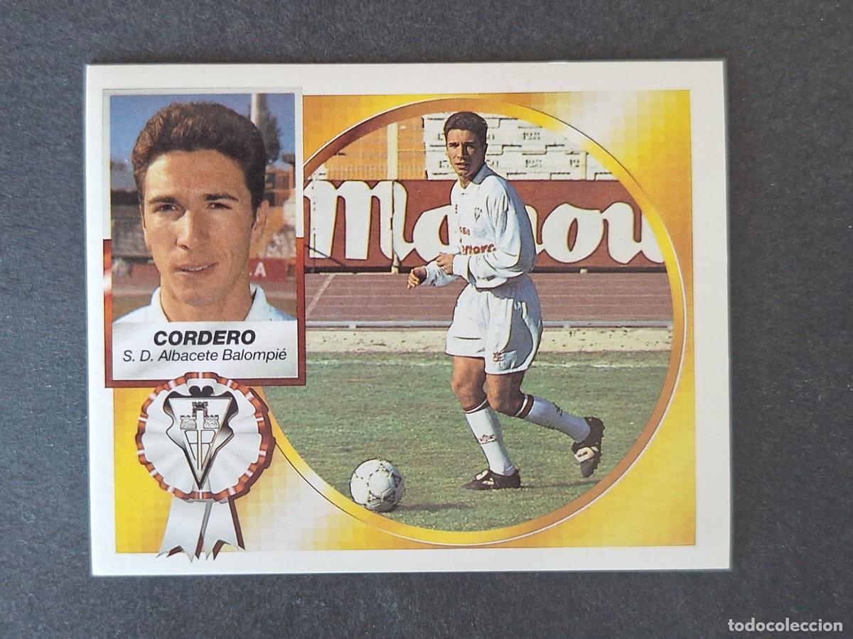 Cromos de f&uacute;tbol: L4 CORDERO ALBACETE BALOMPIE LIGA ESTE 1994 1995 94 95 SIN PEGAR NUNCA PEGADO