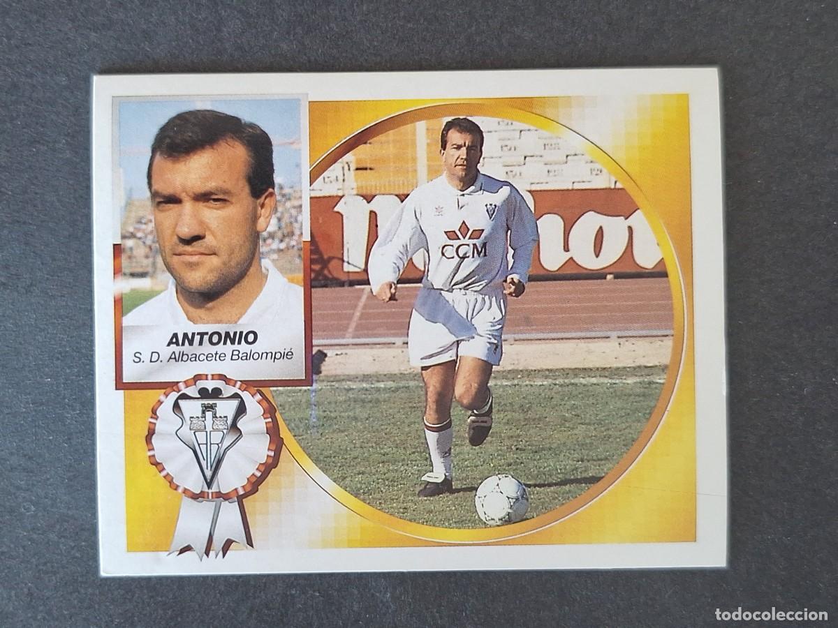 Cromos de f&uacute;tbol: L4 ANTONIO ALBACETE BALOMPIE LIGA ESTE 1994 1995 94 95 SIN PEGAR NUNCA PEGADO